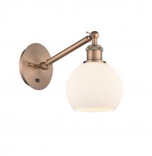 Innovations Lighting 317-1W-AC-G121-6-LED - Athens - 1 Light - 6 inch - Antique Copper - Adjustable Sconce