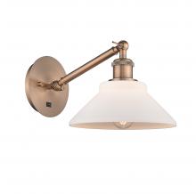 Innovations Lighting 317-1W-AC-G131-LED - Orwell - 1 Light - 8 inch - Antique Copper - Adjustable Sconce