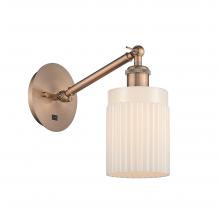 Innovations Lighting 317-1W-AC-G341-LED - Hadley - 1 Light - 5 inch - Antique Copper - Adjustable Sconce
