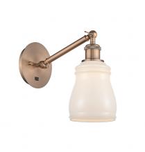 Innovations Lighting 317-1W-AC-G391-LED - Ellery - 1 Light - 5 inch - Antique Copper - Adjustable Sconce