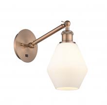 Innovations Lighting 317-1W-AC-G651-6-LED - Cindyrella - 1 Light - 6 inch - Antique Copper - Adjustable Sconce