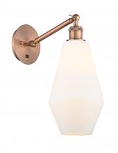 Innovations Lighting 317-1W-AC-G651-7-LED - Cindyrella - 1 Light - 7 inch - Antique Copper - Adjustable Sconce