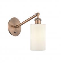 Innovations Lighting 317-1W-AC-G801-LED - Clymer - 1 Light - 4 inch - Antique Copper - Adjustable Sconce