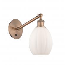 Innovations Lighting 317-1W-AC-G81-LED - Eaton - 1 Light - 6 inch - Antique Copper - Adjustable Sconce