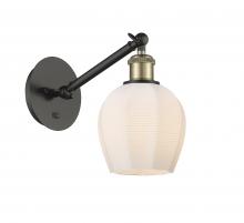 Innovations Lighting 317-1W-BAB-G461-6-LED - Norfolk - 1 Light - 6 inch - Black Antique Brass - Adjustable Sconce