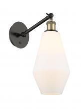 Innovations Lighting 317-1W-BAB-G651-7-LED - Cindyrella - 1 Light - 7 inch - Black Antique Brass - Adjustable Sconce