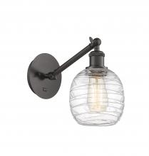 Innovations Lighting 317-1W-OB-G1013-LED - Belfast - 1 Light - 6 inch - Oil Rubbed Bronze - Adjustable Sconce