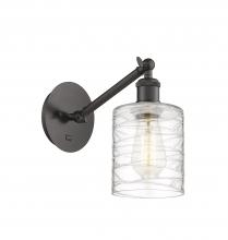 Innovations Lighting 317-1W-OB-G1113-LED - Cobbleskill - 1 Light - 5 inch - Oil Rubbed Bronze - Adjustable Sconce