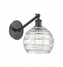 Innovations Lighting 317-1W-OB-G1213-8-LED - Athens Deco Swirl - 1 Light - 8 inch - Oil Rubbed Bronze - Adjustable Sconce