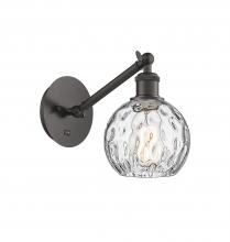 Innovations Lighting 317-1W-OB-G1215-6-LED - Athens Water Glass - 1 Light - 6 inch - Oil Rubbed Bronze - Adjustable Sconce