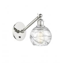 Innovations Lighting 317-1W-PN-G1213-6-LED - Athens Deco Swirl - 1 Light - 6 inch - Polished Nickel - Adjustable Sconce