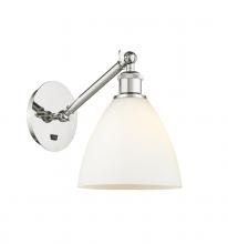 Innovations Lighting 317-1W-PN-GBD-751-LED - Bristol - 1 Light - 8 inch - Polished Nickel - Adjustable Sconce