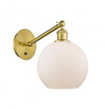 Innovations Lighting 317-1W-SG-G121-8-LED - Athens - 1 Light - 8 inch - Satin Gold - Adjustable Sconce