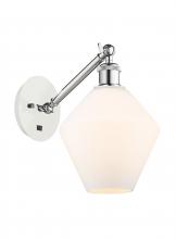 Innovations Lighting 317-1W-WPC-G651-8-LED - Cindyrella - 1 Light - 8 inch - White Polished Chrome - Adjustable Sconce