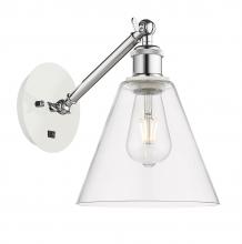 Innovations Lighting 317-1W-WPC-GBC-82-LED - Berkshire - 1 Light - 8 inch - White Polished Chrome - Adjustable Sconce
