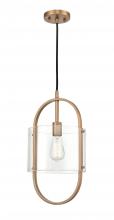 Innovations Lighting 371-1P-BB-CL-LED - Pelham - 1 Light - 10 inch - Brushed Brass - Cord hung - Mini Pendant
