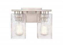 Innovations Lighting 419-2W-SN-CL-LED - Juneau - 2 Light - 11 inch - Satin Nickel - Bath Vanity Light