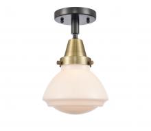 Innovations Lighting 447-1C-BAB-G321-LED - Olean - 1 Light - 7 inch - Black Antique Brass - Flush Mount