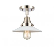 Innovations Lighting 447-1C-PN-G1-LED - Halophane - 1 Light - 9 inch - Polished Nickel - Flush Mount