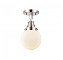 Innovations Lighting 447-1C-PN-G201-6-LED - Beacon - 1 Light - 6 inch - Polished Nickel - Flush Mount
