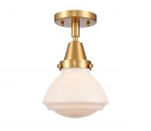 Innovations Lighting 447-1C-SG-G321-LED - Olean - 1 Light - 7 inch - Satin Gold - Flush Mount
