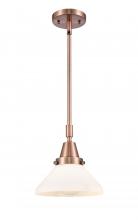 Innovations Lighting 447-1S-AC-G4471-LED - Caden - 1 Light - 8 inch - Antique Copper - Mini Pendant