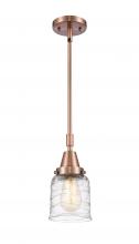 Innovations Lighting 447-1S-AC-G513-LED - Bell - 1 Light - 5 inch - Antique Copper - Mini Pendant