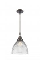 Innovations Lighting 447-1S-OB-G222-LED - Seneca Falls - 1 Light - 10 inch - Oil Rubbed Bronze - Mini Pendant