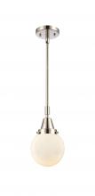 Innovations Lighting 447-1S-PN-G201-6-LED - Beacon - 1 Light - 6 inch - Polished Nickel - Mini Pendant