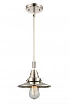 Innovations Lighting 447-1S-PN-M1-LED - Railroad - 1 Light - 8 inch - Polished Nickel - Mini Pendant