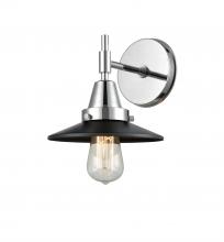 Innovations Lighting 447-1W-PC-M6-BK-LED - Railroad - 1 Light - 8 inch - Polished Chrome - Sconce