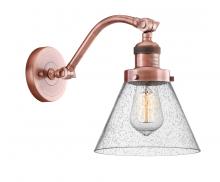 Innovations Lighting 515-1W-AC-G44-LED - Cone - 1 Light - 8 inch - Antique Copper - Adjustable Sconce