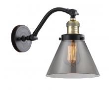 Innovations Lighting 515-1W-BAB-G43-LED - Cone - 1 Light - 8 inch - Black Antique Brass - Adjustable Sconce
