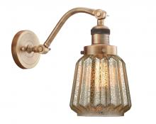Innovations Lighting 515-1W-BB-G146-LED - Chatham - 1 Light - 7 inch - Brushed Brass - Adjustable Sconce