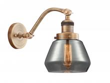 Innovations Lighting 515-1W-BB-G173-LED - Fulton - 1 Light - 7 inch - Brushed Brass - Adjustable Sconce