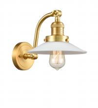 Innovations Lighting 515-1W-SG-G1-LED - Halophane - 1 Light - 9 inch - Satin Gold - Adjustable Sconce