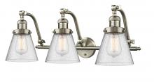Innovations Lighting 515-3W-SN-G64 - Cone - 3 Light - 28 inch - Brushed Satin Nickel - Adjustable Bath Vanity Light