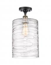 Innovations Lighting 516-1C-BAB-G1113-L-LED - Cobbleskill - 1 Light - 9 inch - Black Antique Brass - Semi-Flush Mount