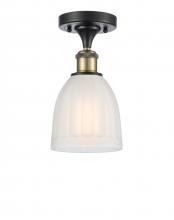 Innovations Lighting 516-1C-BAB-G441-LED - Brookfield - 1 Light - 6 inch - Black Antique Brass - Semi-Flush Mount