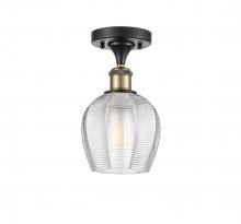 Innovations Lighting 516-1C-BAB-G462-6-LED - Norfolk - 1 Light - 6 inch - Black Antique Brass - Semi-Flush Mount