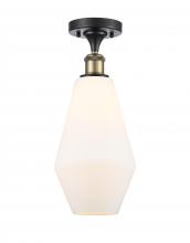 Innovations Lighting 516-1C-BAB-G651-7-LED - Cindyrella - 1 Light - 7 inch - Black Antique Brass - Semi-Flush Mount