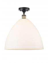 Innovations Lighting 516-1C-BAB-GBD-161-LED - Bristol - 1 Light - 16 inch - Black Antique Brass - Semi-Flush Mount
