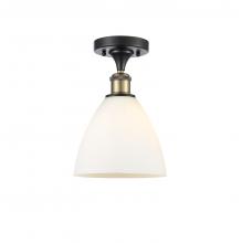 Innovations Lighting 516-1C-BAB-GBD-751-LED - Bristol - 1 Light - 8 inch - Black Antique Brass - Semi-Flush Mount
