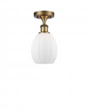 Innovations Lighting 516-1C-BB-G81-LED - Eaton - 1 Light - 6 inch - Brushed Brass - Semi-Flush Mount