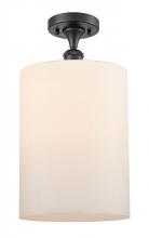 Innovations Lighting 516-1C-BK-G111-L-LED - Cobbleskill - 1 Light - 9 inch - Matte Black - Semi-Flush Mount