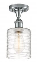 Innovations Lighting 516-1C-PC-G1113-LED - Cobbleskill - 1 Light - 5 inch - Polished Chrome - Semi-Flush Mount