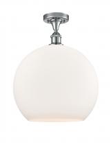 Innovations Lighting 516-1C-PC-G121-14-LED - Athens - 1 Light - 14 inch - Polished Chrome - Semi-Flush Mount