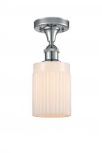Innovations Lighting 516-1C-PC-G341-LED - Hadley - 1 Light - 5 inch - Polished Chrome - Semi-Flush Mount
