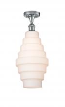 Innovations Lighting 516-1C-PC-G671-8-LED - Cascade - 1 Light - 8 inch - Polished Chrome - Semi-Flush Mount