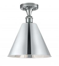Innovations Lighting 516-1C-PC-MBC-12-PC-LED - Berkshire - 1 Light - 12 inch - Polished Chrome - Semi-Flush Mount
